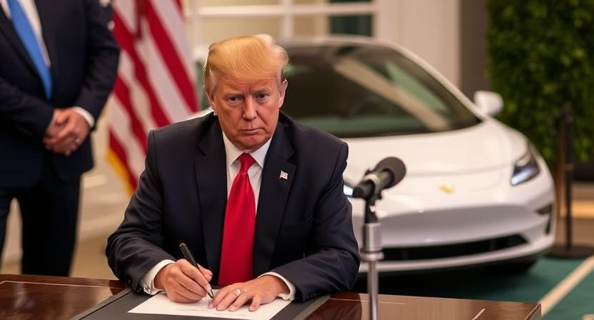 Trump Signs Executive Order to Roll Back EV Policies, Impacting the Future of Electric Vehicles